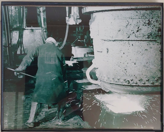 Framed Archive Print - Pouring Ingots