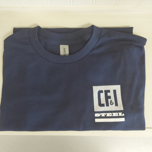 T-Shirt Men's Crew Neck Blue XL