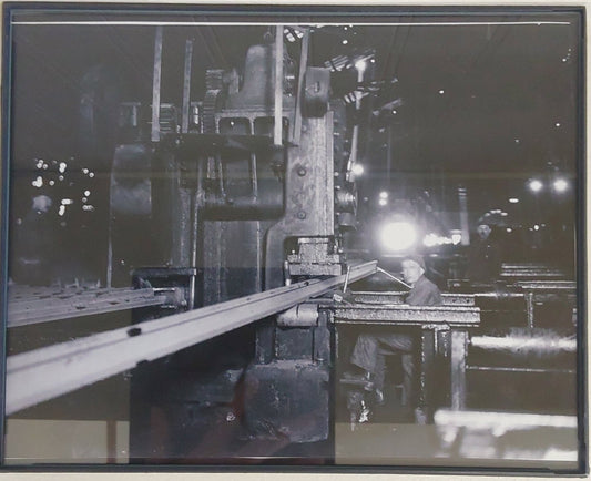 Framed Archive Print - Worker at the Rail