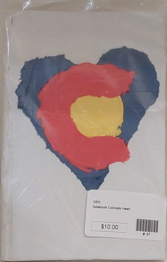Notebook - Colorado flag symbol in a heart